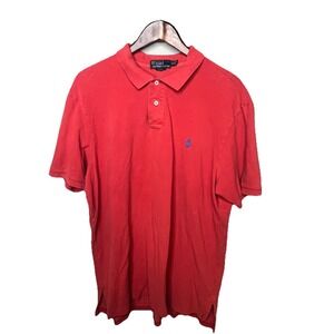 Polo Ralph Lauren Polo Shirt Men XXL Red Custom Fit Pony Logo Classic Casual